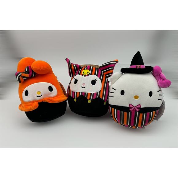 Hello Kitty & Friends KUROMI, My Melody 8” 2024 HALLOWEEN Plush - Picture 1 of 7